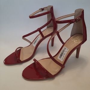 Vince Camuto red strappy stilettos sz 11